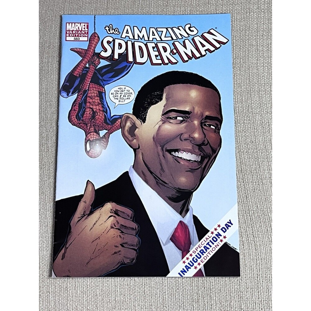 Amazing Spider-Man #583 Obama Inauguration Day Marvel Comics 2009 NM